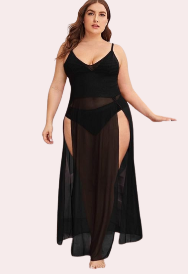 Feminine Sheer Seduction Nightgown