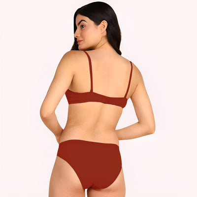 Cozy Cotton Intimates Bra Panty Set