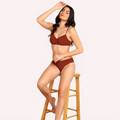 Cozy Cotton Intimates Bra Panty Set
