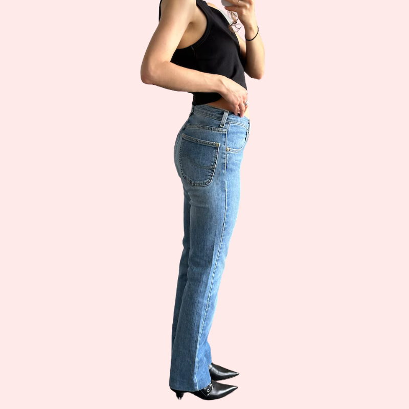 Women's Light Blue High Waist Denim Jeans