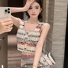 Women's French-style Hot Girl Camisole Skirt Two-piece Set