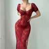 Sexy See-through Lace Sheath Dress