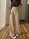 Casual High Waist Drooping Suit Mopping Purple Pants