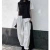 Retro Solid Color Loose And Irregular Sleeveless knitted vest