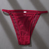 Women's Briefs Waist High Slit Thong Sexy Hollow Lace Thin Belt Panties