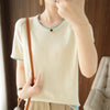 Fashion Solid Color Loose Top For Women