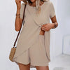 Women's 2-Piece Summer Lounge Set, Casual Short Sleeve Top And Shorts Matching Outfit