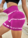 High Waist Tie-dye Yoga Shorts For Women Shorts