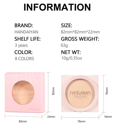 Finishing Powder Invisible Pore Waterproof Sweat-proof Wet And Dry Matte Powder Cake Makeup