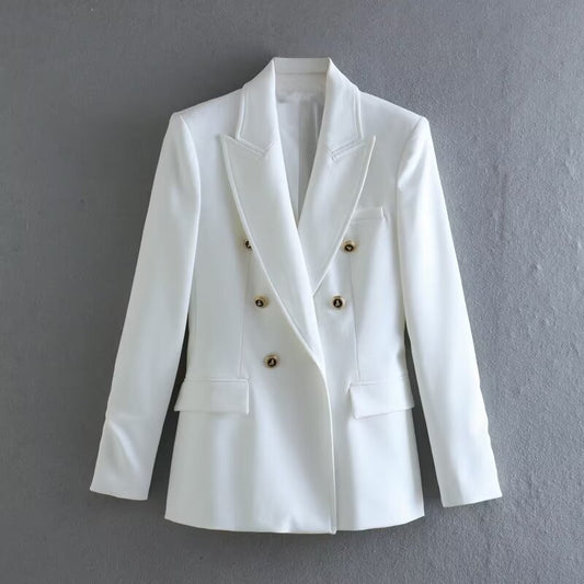 Women's Long-sleeved Lapel Casual Slim-fit Suit Jacket