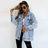 Fashion Denim Jacket Boyfriend-style Ripped Distressed