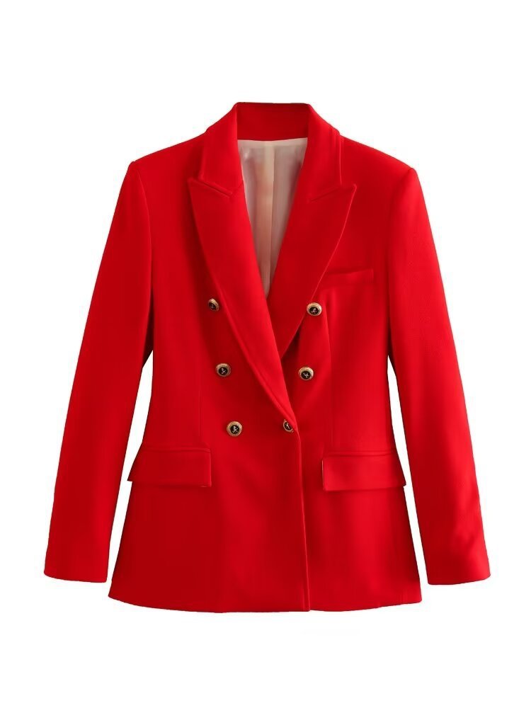 Women's Long-sleeved Lapel Casual Slim-fit Suit Jacket