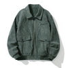 Trendy Hong Kong Style Japanese Style Workwear Lapel Corduroy Coat