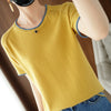 Fashion Solid Color Loose Top For Women