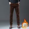 Corduroy Casual Slim-fitting Straight Pants