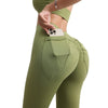 Nude Feel High Waist Hip Lift Yoga Pants Women's Sports Fitness