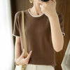 Fashion Solid Color Loose Top For Women