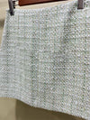 Light Green Flip Pocket Cotton Tweed A-line Skirt