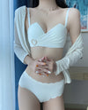 Comfortable Adjustable Push Up Women's Bra Set
