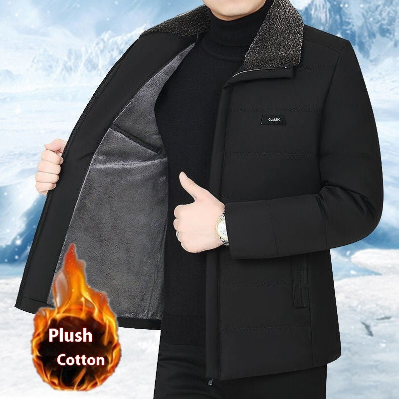 Men's Fleece Lined Coat Winter Clothing