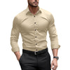 Men's Pigment Business Casual Long Sleeve Shirt