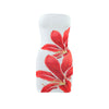Women's Tube Top Flower Print Slim Sheath Short Dress