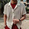 Men's Fashion Lapel Short-sleeved Shirt