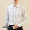 Long Sleeve White Shirt Men's Solid Color Stretch Slim-fitting Iron-free Anti-wrinkle Business Casual Men's Business Wear