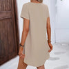 Women's 2-Piece Summer Lounge Set, Casual Short Sleeve Top And Shorts Matching Outfit