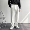 Loose Korean Style Casual White Wide Leg Trousers