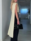 Elegant Sleeveless Solid Color Tank Top