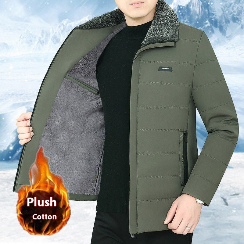 Men's Fleece Lined Coat Winter Clothing