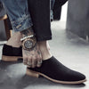 Korean Style Pointed Casual Shoes British Style Retro Suede