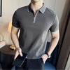 5a Antibacterial Men's Polo Shirt Short Sleeve Zipper And Lapel T-shirt