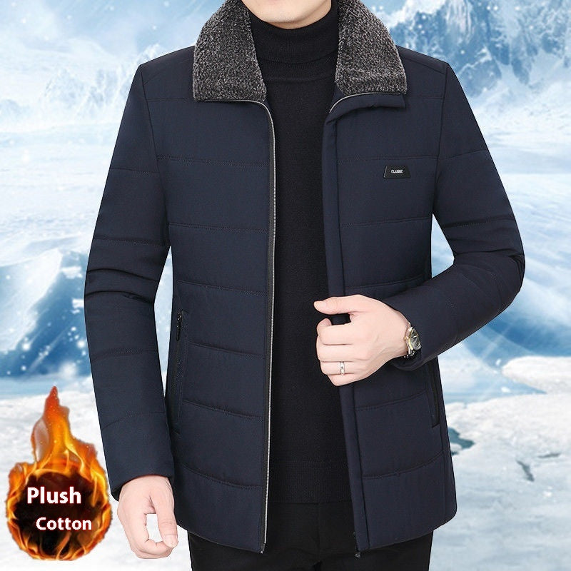 Men's Fleece Lined Coat Winter Clothing