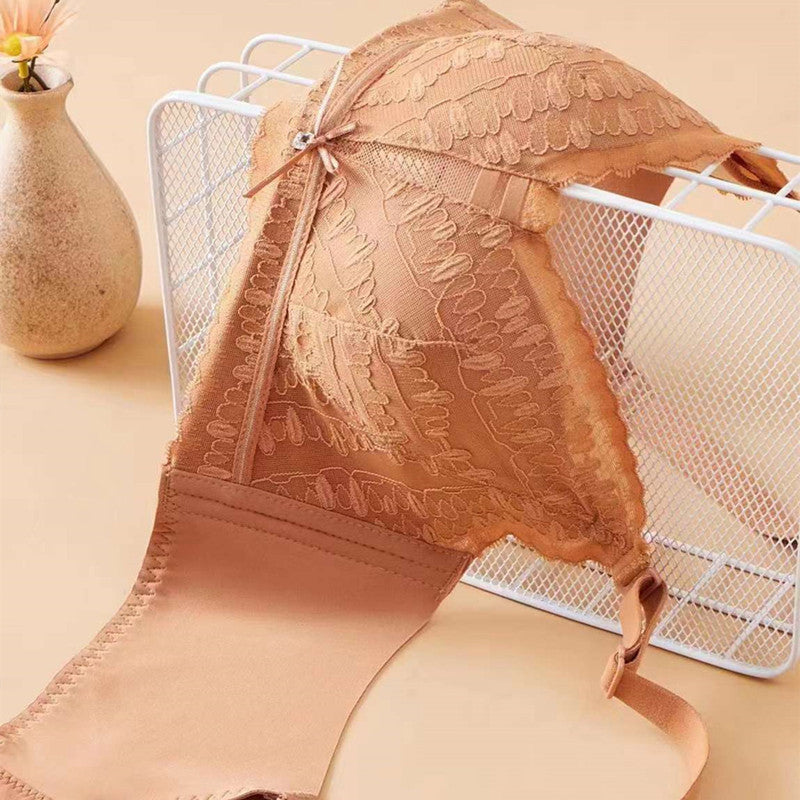 Lace Thin Underwear Three Breasted Wireless Bra