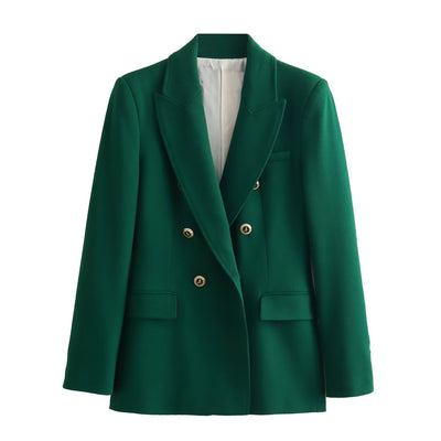Women's Long-sleeved Lapel Casual Slim-fit Suit Jacket