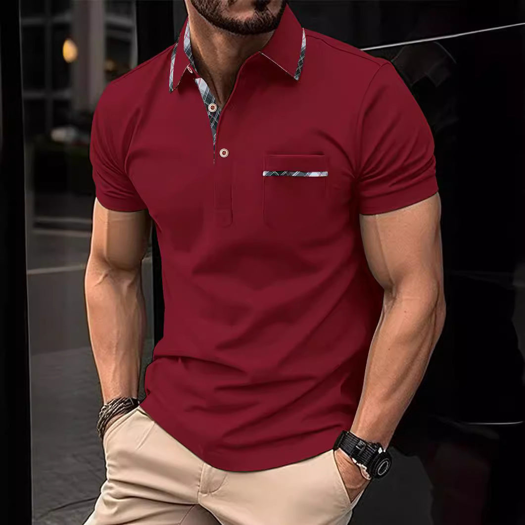 European And American Lapel T-shirt Polo Shirt