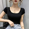 Women's Inner Wear Outer Wear Spring Summer Slim-fit Top Bottoming Shirt